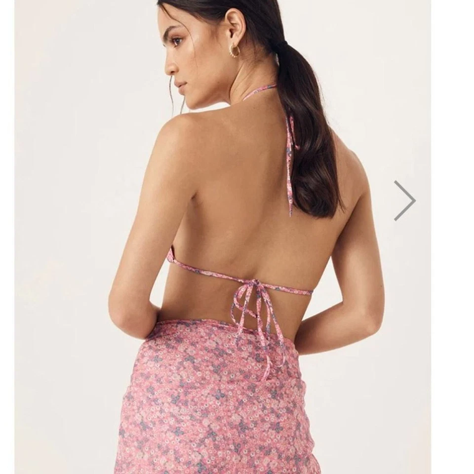 Top de bikini Spell & the Gypsy talla XS rosa nuevo con etiquetas Foto 4 de 4