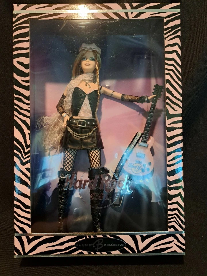 Mattel Barbie Hard Rock Cafe 2004 2ª em Série, redes de pesca, tatuagem, anel de nariz Novo Na Caixa - Imagem 4 de 4