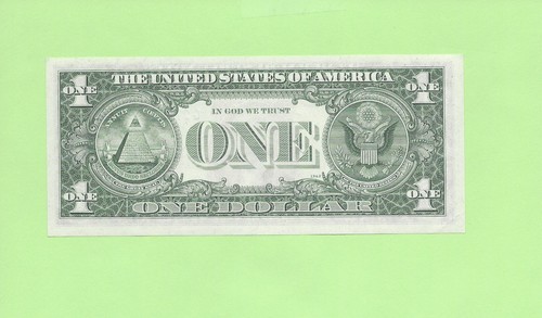 N1S .. 1969A ..UNCIRC $1 G 9705 6289 D .... 1969A $1 G-D HIGH NUMBER - Picture 2 of 2