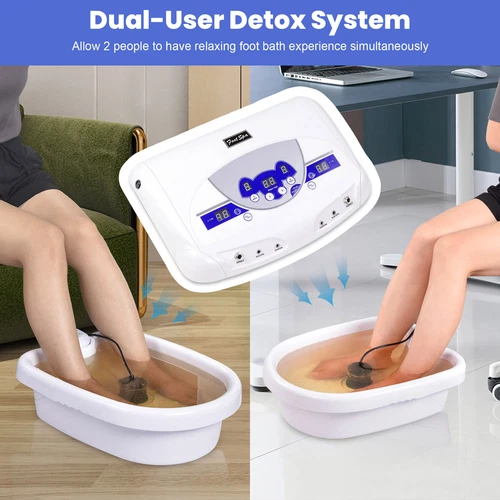 Detox Fußbad Maschine Dual Ionic Cell Relax Spa Massagegerät LCD MP3 Musik Player - Bild 3 von 11