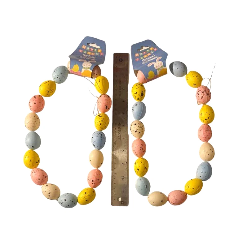 Guirnalda/Collar Huevo de Pascua Feliz 26" ¡ENVÍO RÁPIDO Perfecto para la Cesta de Pascua! Foto 3 de 4