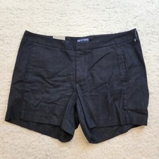 NEW Gap Chino Shorts Hadley Fit 14 Black Mid Length 100 Cotton Casual Everyday