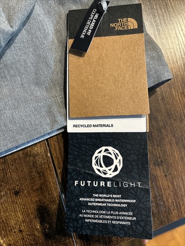 NWT North Face XS Mens Jacket Future Light Dryzzle Heather Gray Extra Small - Picture 3 of 5