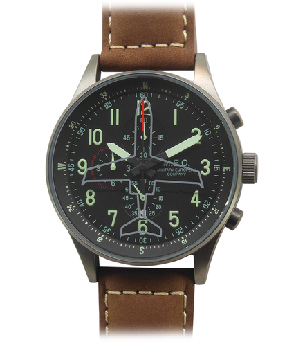 Orologio Uomo Militare Vintage Cronografo Sportivo Acciaio Subacqueo Quarzo  MEC | eBay