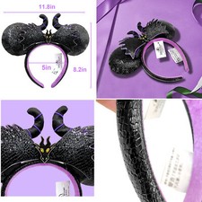 Disney Parks NEW Maleficent Sleeping Beauty Dragon Headband Minnie Mouse Ears