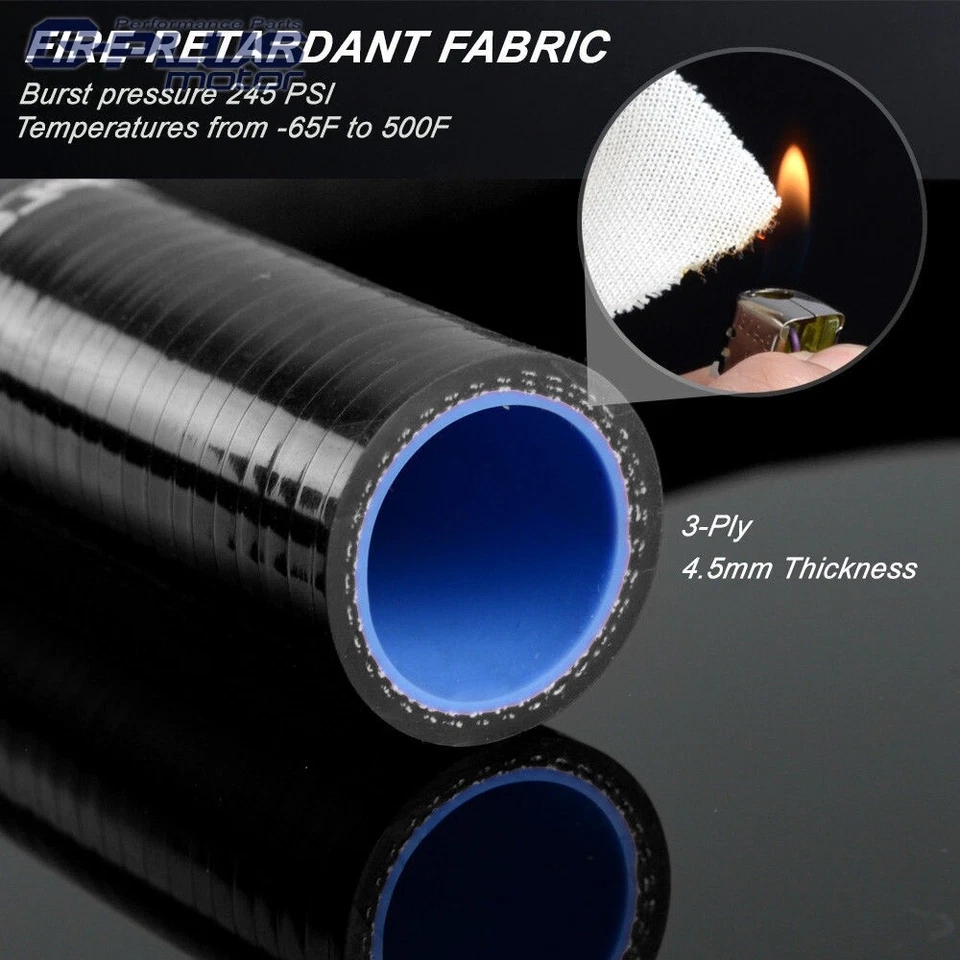 Kit de abrazaderas de manguera de radiador de silicona aptas para Pontiac Fiero 2,5/2,8 L L4/V6 1984-1988 Foto 2 de 4