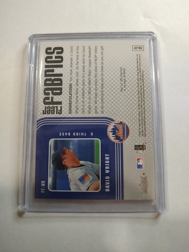 Camiseta Fleer David Wright 2006 telas New York Mets FF-WR - Imagen 2 de 2
