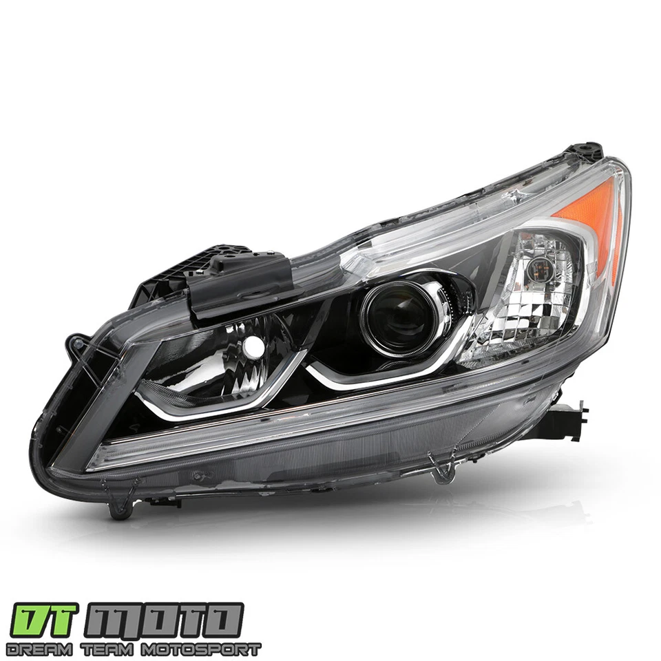 Faro proyector halógeno lado del conductor izquierdo para Honda Accord LX sedán 2016-2017 Foto 2 de 4