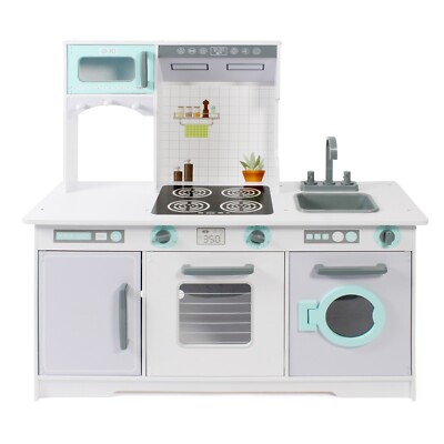 Bayer Chic 2000 Spielküche extra groß weiß mint grau mit Waschmaschine