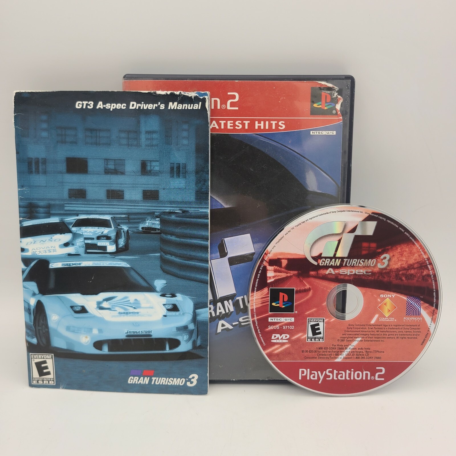 Gran Turismo 3 A-spec GREATEST HITS (Sony PlayStation 2) PS2 GAME COMPLETE CIB