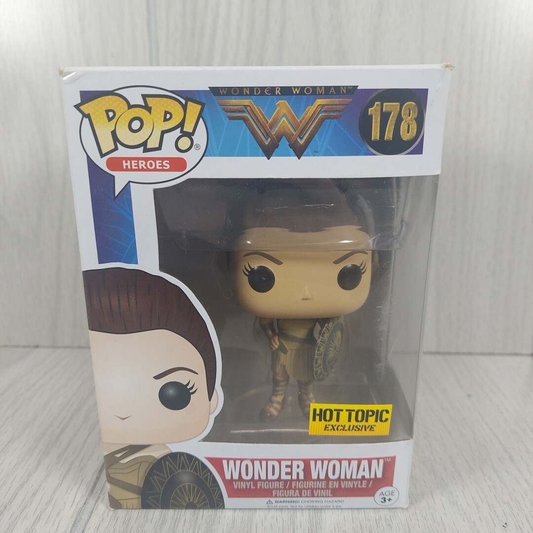 FunkoPop！178 WONDER WOMAN 限定版 Funko Pop! Figure Wonder Woman #178 Hot Topic Exclusive NEW