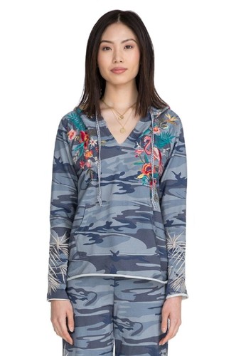 Johnny Was Nohea French Terry Raw Edge Hoodie - J11321-1 MSRP - Picture 2 of 3
