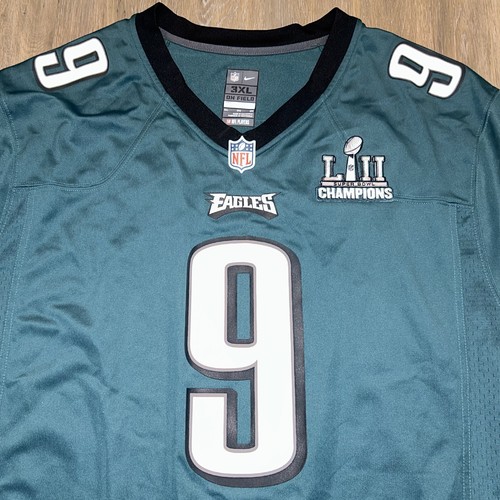 Nick Foles Philadelphia Eagles Super Bowl II 52 Champions Patch Jersey Nike 3XL - Picture 3 of 8