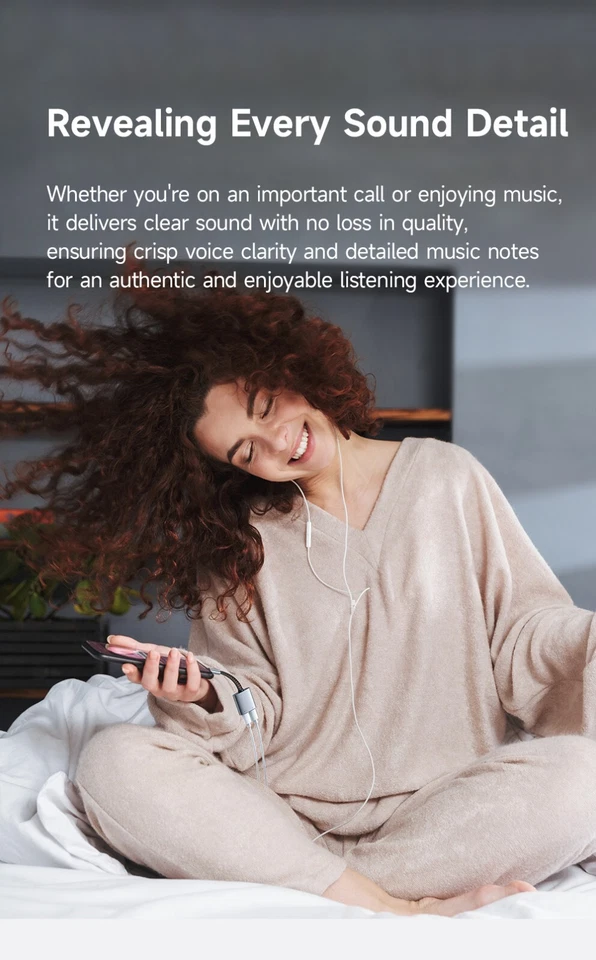 Mcdodo 2 in 1 USB-C to Dual USB-C/ DC3.5mm Charging + Audio Adapter For Phone - Image 3 of 4