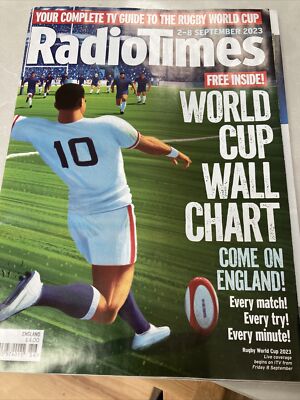 Radio Times Magazine: Rugby-Weltmeisterschaft (England Cover) - 2. bis 8. September 2023