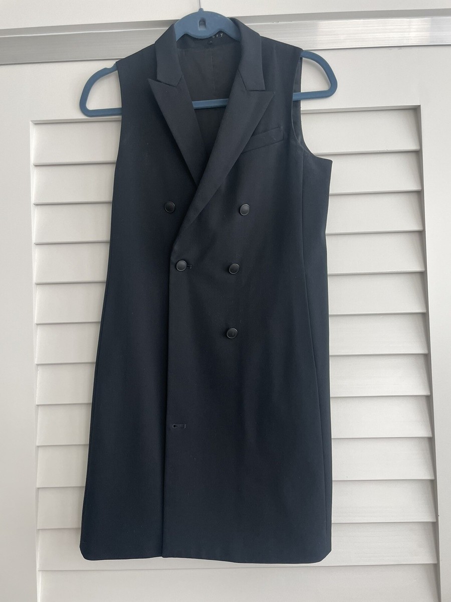 Theory Double-Breasted Blazer Dress in Black Size 4 | eBay Theory Double-Breasted Blazer Dress in Black Size 4 | eBay