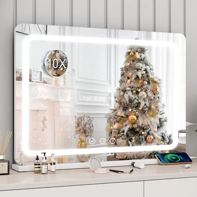 YAMISSI Schminkspiegel Badspiegel mit LED Beleuchtung Touch Hollywood Schminkspiegel