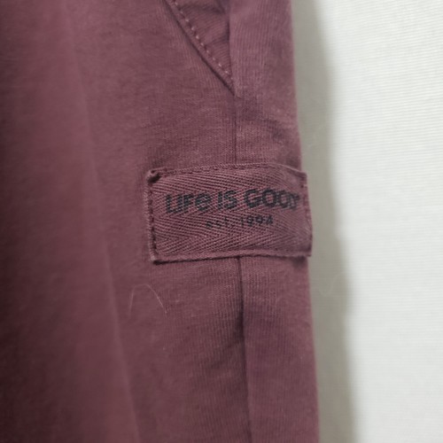 Life is Good Crusher Flex Pants Womens XL Burgandy Sweatpants Casual Ankle - 第 7/14 張圖片