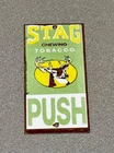 VINTAGE STAG CIGARETTE TOBACCO DOOR PUSH PORCELAIN SIGN GAS CAR OIL MOTORCYCLE