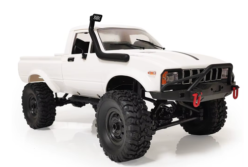 Remote Control Cars 4WD White RC Truck Toy Vintage Electric Crawler Kids Vehicle - Picture 5 of 11