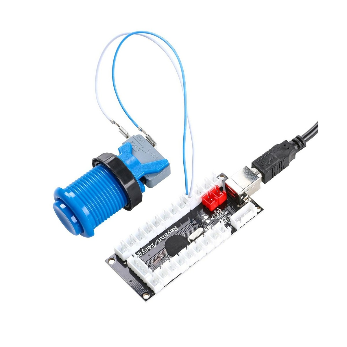 Arcade USB Encoder Fight Stick Per PC E Raspberry Pi, Zero Delay, Con Cavi E Connettori, Per Cablaggio MAME E Retro Pie