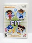 Nickelodeon Fit Workout Fitness Kids With Manual Nintendo Wii 2K Games Clean