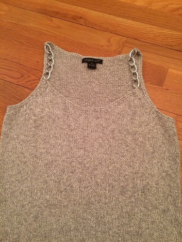 august canotta in maglia grigio seta taglia small - Foto 3 di 8