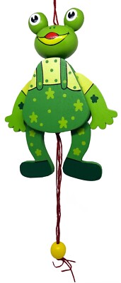 Hampelmann Hampelfigur aus Holz Maus Frosch