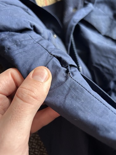 Burberry Coat Down Liner Navy Blue Vintage Made In England Unisex Jacket - Picture 17 of 20