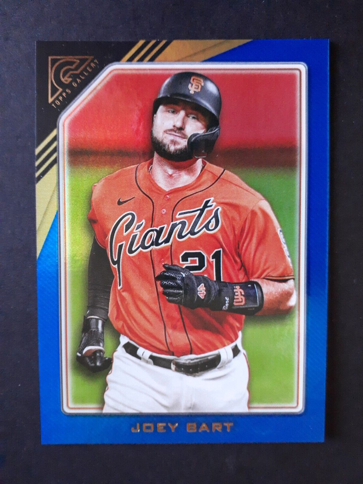 2022 TOPPS GALLERY #24 ~ JOEY BART ~ Blue Foil Parallel #d 47/75 Insert