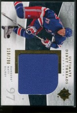 2009-10 Ultimate Collection Debut Threads #UDTMG Matt Gilroy Jersey Card /200 