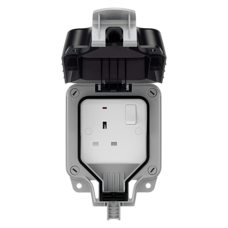 BG IP66 13A Switched Socket 1 Gang