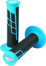 ProTaper 021656 Clamp-On 1/2 Waffle Grip - Neon Blue/Black