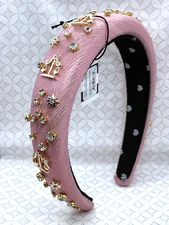 Lele Sadoughi Zodiac Alice headband Libra Rose Pink Scales