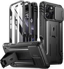 Poetic iPhone 16 Pro 6.3" Case Revolution 360 Built-in Screen Protector Black