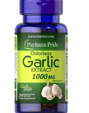 Puritan's Pride Odorless Garlic 1000 mg - 250 Rapid Release Softgels