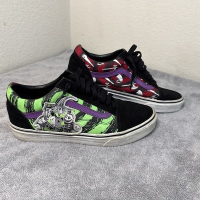 Vans Old Skool Nightmare Before Christmas Disney Lock Shock Barrel Men 9 W 10.5
