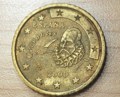 2000 Spain 50 Euro Cents Miguel de Cervantes