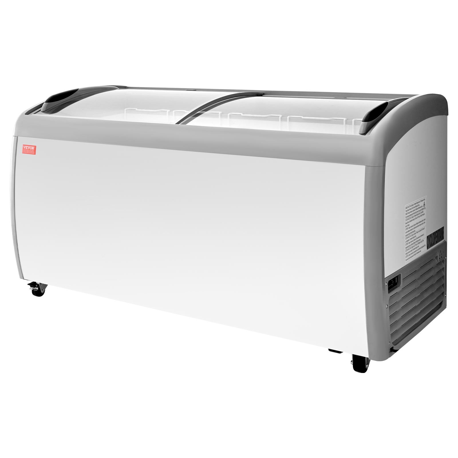 VEVOR Commercial Ice Cream Display Case 16.3 Cu.ft Chest Freezer 5 Wire Baskets