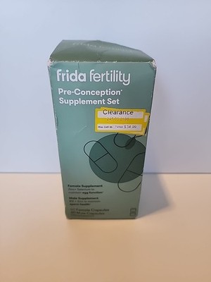 Frida Fertility Pre-Conception Supplements, 60 Female Caps. & 60 Male Caps