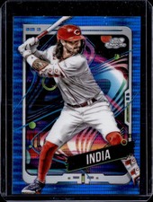 2024 Topps Chrome Jonathan India #162 Blue Sonar Refractor /99