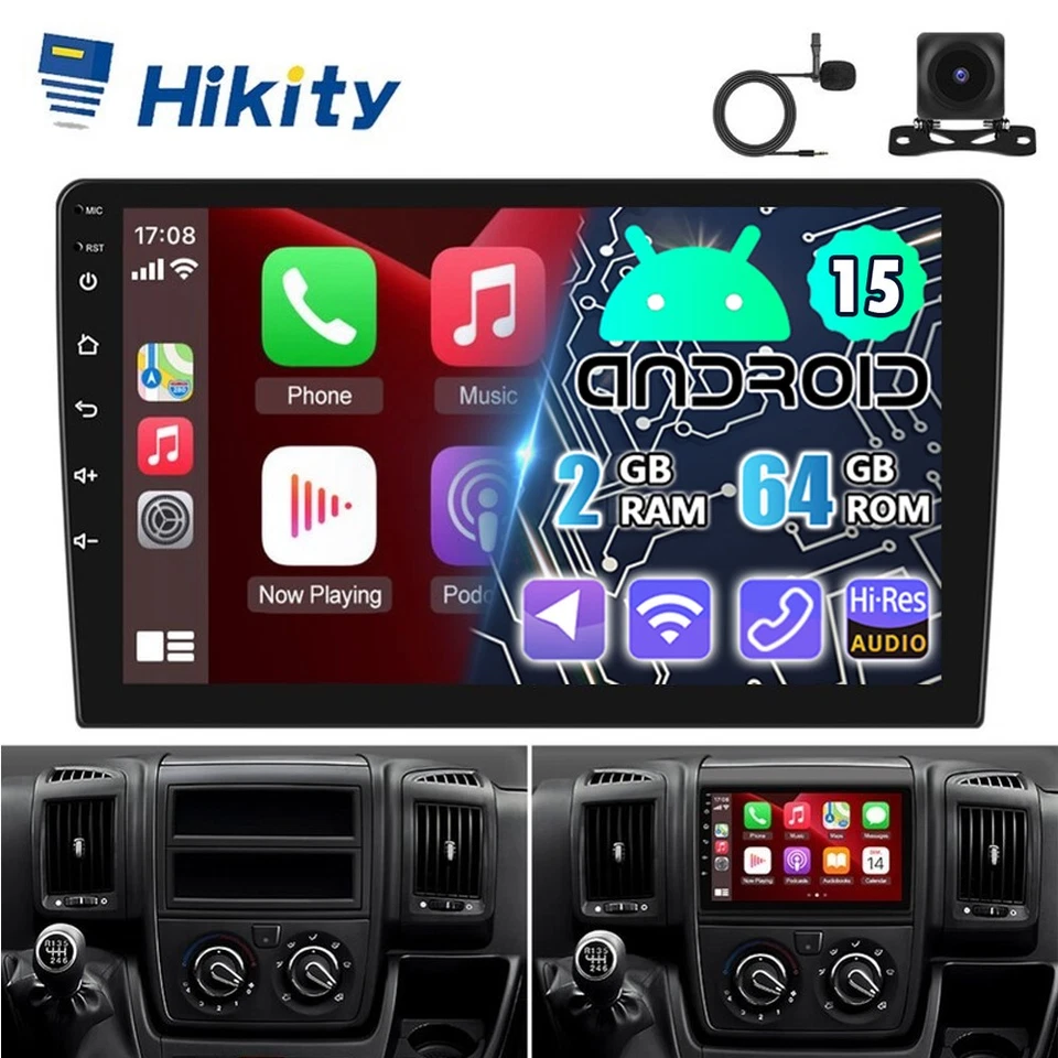 CarPlay 64G Android 15 Radio Navi Für Fiat Ducato Peugeot Boxer Citroen Jumper - Bild 1 von 4