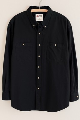 Nascar Chase Authentics Shirt Mens XL Black Long Sleeve Button Down Cotton