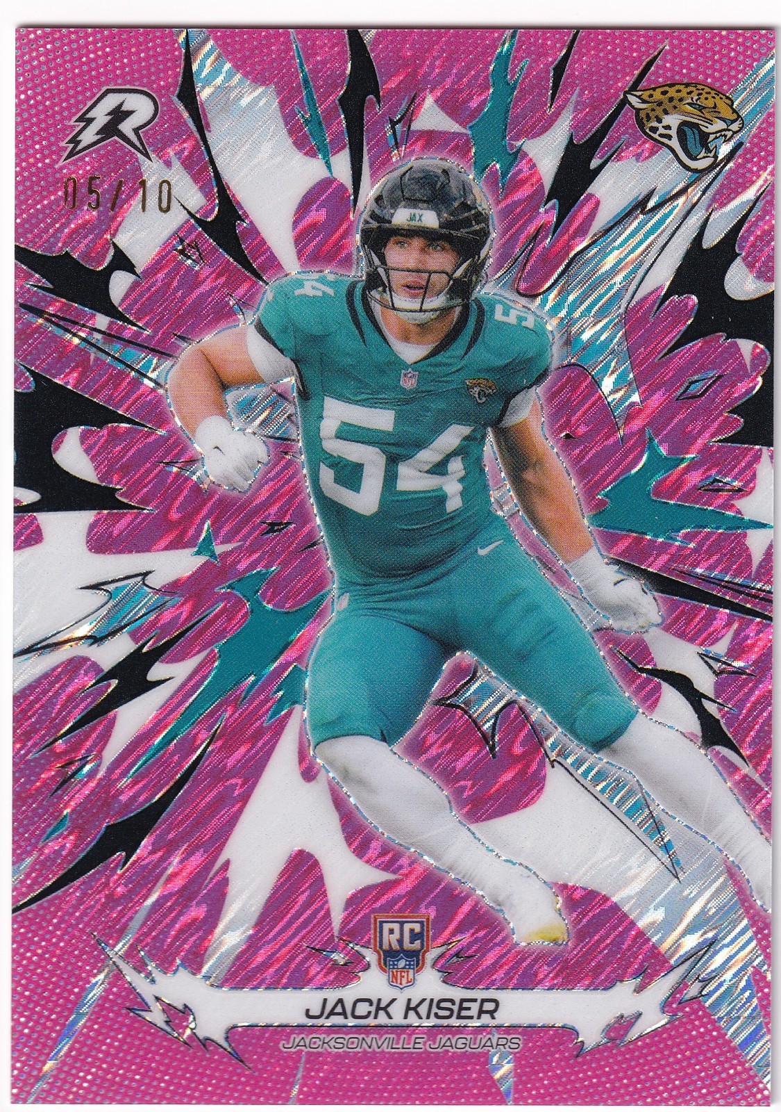 2025 Topps Resurgence JACK KISER #143 Rookie Pink Static Refractor 5/10 - Jags