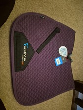 Plum 15-16.5 Ins Suede Saddle Pad/cloth. New. Contour Pro