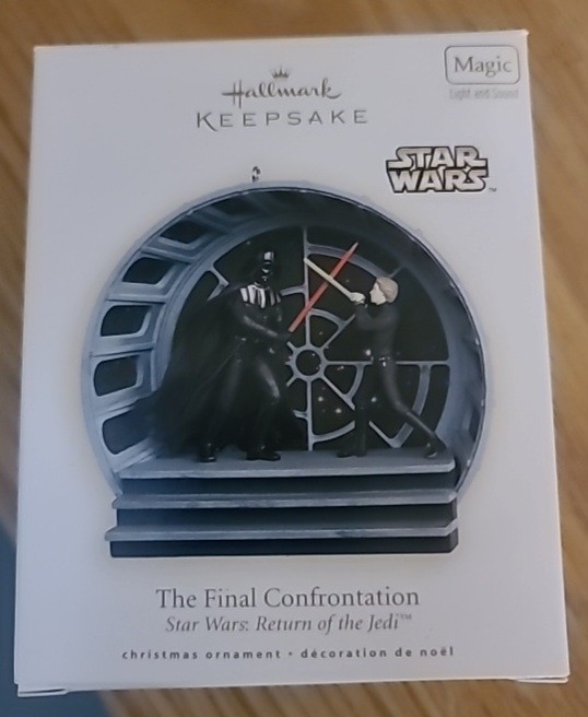 Hallmark Keepsake Ornament 2008 Star Wars VI Final Confrontation Light & Sound
