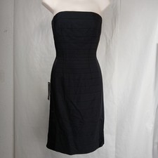 Ann Taylor Little Black Dress Size 6 Sheath Fit Stretch Black Tie Event Date New