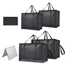4-Pack Insulated Food Delivery Bags – 2 XXXL & 2 XL Reusable Hot & Cold Therm...