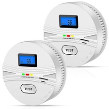 2 Pack Smoke and Carbon Monoxide Detector,Smoke Detector Carbon Mon... Fast Ship