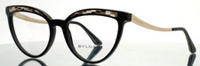 BVLGARI 4165 501 Black Womens Cat Eye Full Rim Eyeglasses 53-18-140 B:41